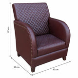 Armchair Alexandra House Living 90 x 87 x 83 cm Polyskin-1