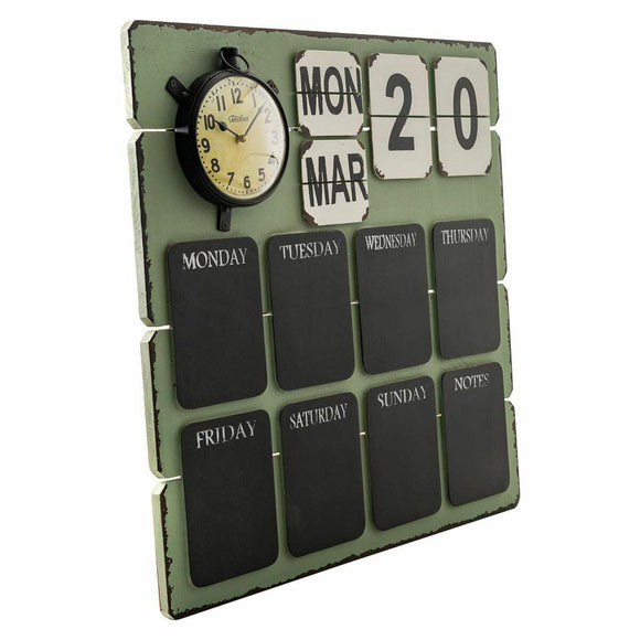 Wall calendar Alexandra House Living Iron Mango wood 70 x 7 x 70 cm-0