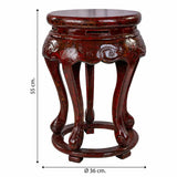 Side table Alexandra House Living Red Elm wood 36 x 55 x 36 cm-1