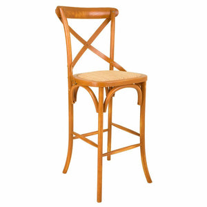 Stool Alexandra House Living Rattan Birch 53 x 116 x 45 cm-0