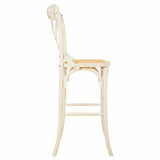 Stool Alexandra House Living White Rattan 53 x 116 x 45 cm-6