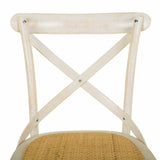 Stool Alexandra House Living White Rattan 53 x 116 x 45 cm-2