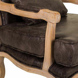 Armchair Alexandra House Living Brown 72 x 92 x 64 cm-4