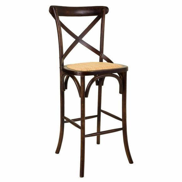 Stool Alexandra House Living Brown Rattan Birch 53 x 116 x 45 cm-0