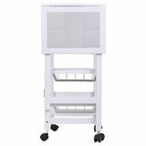 Kitchen Trolley Alexandra House Living White 37 x 79 x 91 cm-3