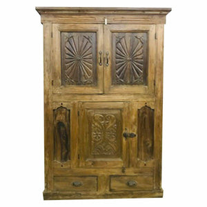 Cupboard Alexandra House Living Brown Recycled Wood 58 x 147 x 96 cm-0