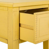 Side table Alexandra House Living Yellow 33 x 78 x 33 cm-3