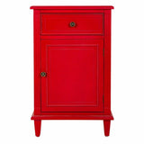 Nightstand Alexandra House Living Red 36 x 72 x 45 cm-1