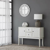 Hall Table with Drawers Alexandra House Living White Fir wood MDF Wood 36 x 82 x 108 cm-9