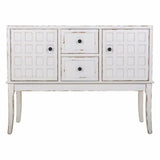 Hall Table with Drawers Alexandra House Living White Fir wood MDF Wood 36 x 82 x 108 cm-8