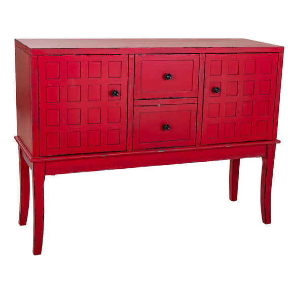 Hall Table with Drawers Alexandra House Living Red Fir wood MDF Wood 36 x 82 x 108 cm-0