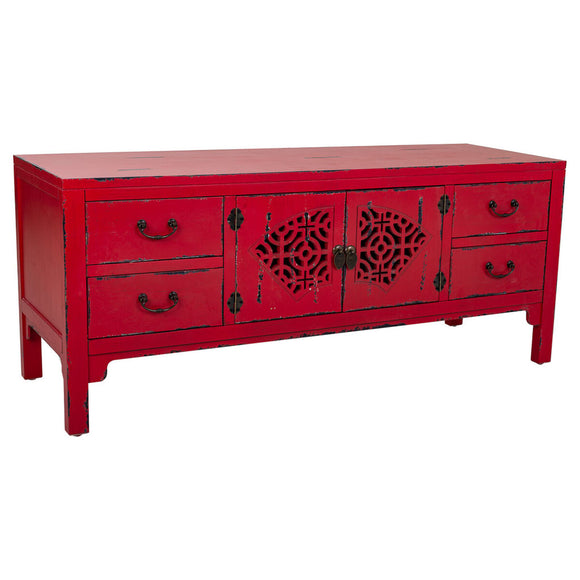 Multipurpose Chest of Drawers Alexandra House Living Red Fir wood MDF Wood 40 x 50 x 120 cm-0