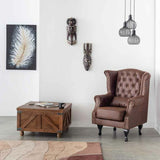 Armchair Alexandra House Living Black 84 x 86 x 84 cm Polyskin-8