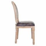 Dining Chair Alexandra House Living Grey 100 % polyester 46 x 96 x 48 cm-5