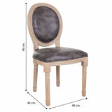 Dining Chair Alexandra House Living Grey 100 % polyester 46 x 96 x 48 cm-1