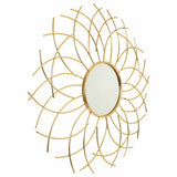 Wall mirror Alexandra House Living Golden 3 x 89 x 89 cm Circle-5