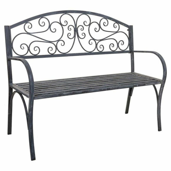 Bench Alexandra House Living Grey Iron 53 x 91 x 153 cm-0