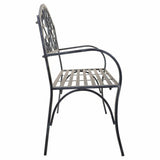 Bench Alexandra House Living Grey Iron 53 x 91 x 153 cm-6