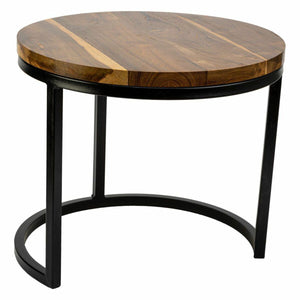 Centre Table Alexandra House Living Brown Iron Mango wood 38 x 65 x 38 cm-0