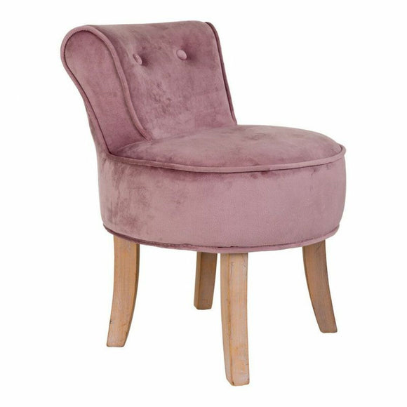 Bench Alexandra House Living Pink Velvet Rubber 46 x 58 x 45 cm-0