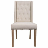 Dining Chair Alexandra House Living Cream 53 x 102 x 53 cm-6