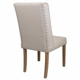 Dining Chair Alexandra House Living Cream 53 x 102 x 53 cm-4