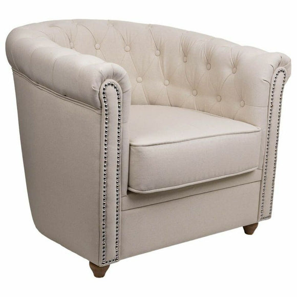 Armchair Alexandra House Living Beige 80 x 72 x 80 cm Upholstery-0