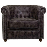 Armchair Alexandra House Living Brown 80 x 72 x 80 cm Upholstery-5