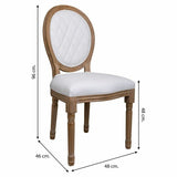 Dining Chair Alexandra House Living White 46 x 96 x 48 cm-4