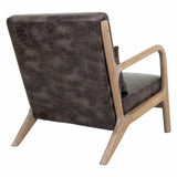 Armchair Alexandra House Living Brown Wood 83 x 74 x 66 cm-5