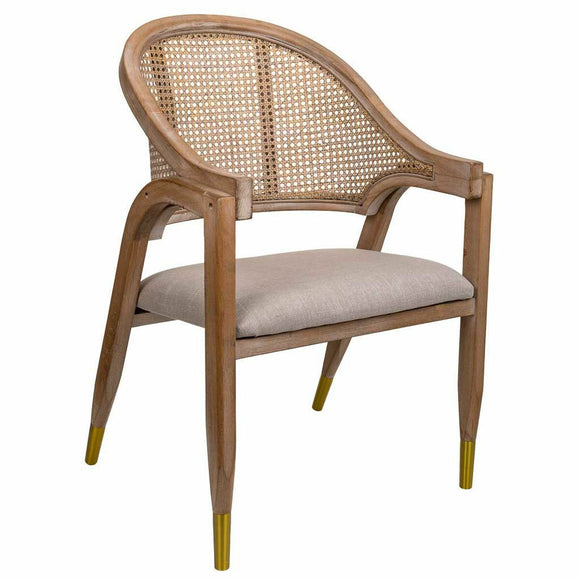 Dining Chair Alexandra House Living Cream 55 x 88 x 59 cm-0