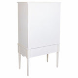 Cupboard Alexandra House Living White Glass Fir wood MDF Wood 12 x 140 x 80 cm-4