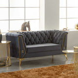 Sofa Alexandra House Living Grey 72 x 75 x 153 cm-8