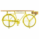 Hall Alexandra House Living Bike Yellow Iron Mango wood 46 x 93 x 187 cm-8