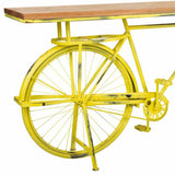 Hall Alexandra House Living Bike Yellow Iron Mango wood 46 x 93 x 187 cm-2