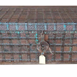 Chest Alexandra House Living Brown Iron Acacia Mango wood 58 x 45 x 117 cm-2