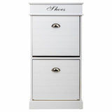 Shoe Rack Alexandra House Living White 28 x 98 x 50 cm 2 drawers-5