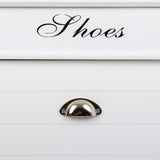 Shoe Rack Alexandra House Living White 28 x 98 x 50 cm 2 drawers-2