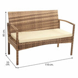 Bench Alexandra House Living Brown 55 x 85 x 110 cm-1