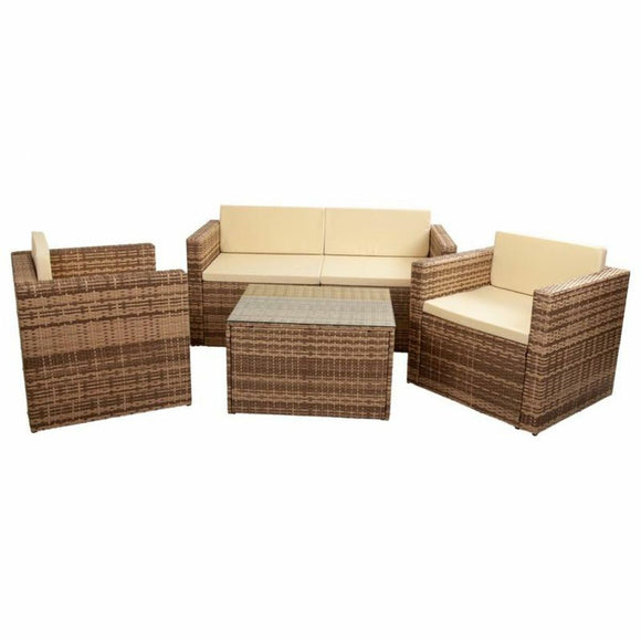 Set of furniture Alexandra House Living Brown Natural 4 Pieces-0