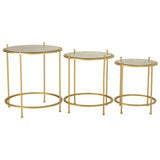 Set of 3 tables Alexandra House Living Gold 53 x 60 x 53 cm-6