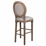 Stool Alexandra House Living Cream Rubber Wood 46 x 116 x 52 cm-3