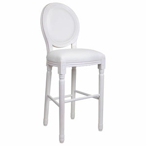 Stool Alexandra House Living White Polyurethane 46 x 116 x 52 cm-0