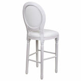 Stool Alexandra House Living White Polyurethane 46 x 116 x 52 cm-4