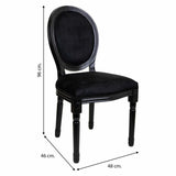 Dining Chair Alexandra House Living Black 46 x 96 x 48 cm-4