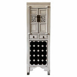 Bottle rack Alexandra House Living White Wood Elm wood 45 x 170 x 55 cm-6