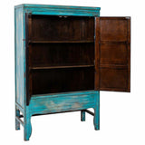 Cupboard Alexandra House Living Blue Wood Elm wood 49 x 172 x 108 cm-7