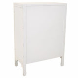 Hall Table with Drawers Alexandra House Living White Rattan Fir wood MDF Wood 36 x 100 x 70 cm-4