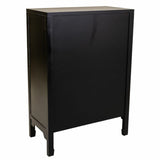 Hall Table with Drawers Alexandra House Living Black Rattan Fir wood MDF Wood 36 x 100 x 70 cm-4