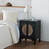 Nightstand Alexandra House Living Black 36 x 65 x 50 cm-6